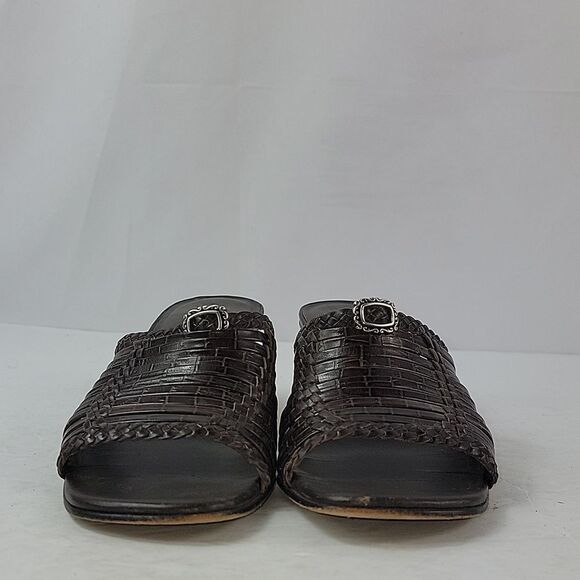 Brighton Freddi Brown Leather Strappy Heeled Women's Mule - Picture 8 of 15